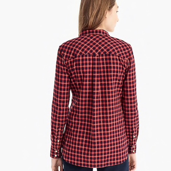 NWT J. Crew Classic fit twill plaid shirt - Picture 3 of 8